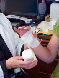 treating an injury